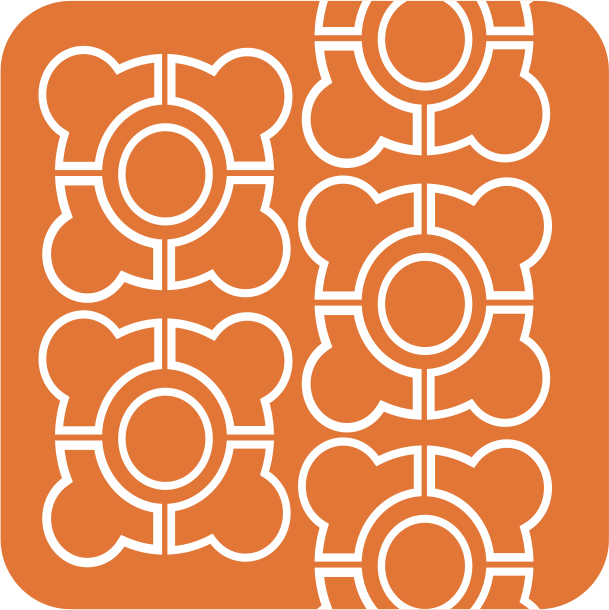 Motif Tampuk Manggis variasi bunga Hutan